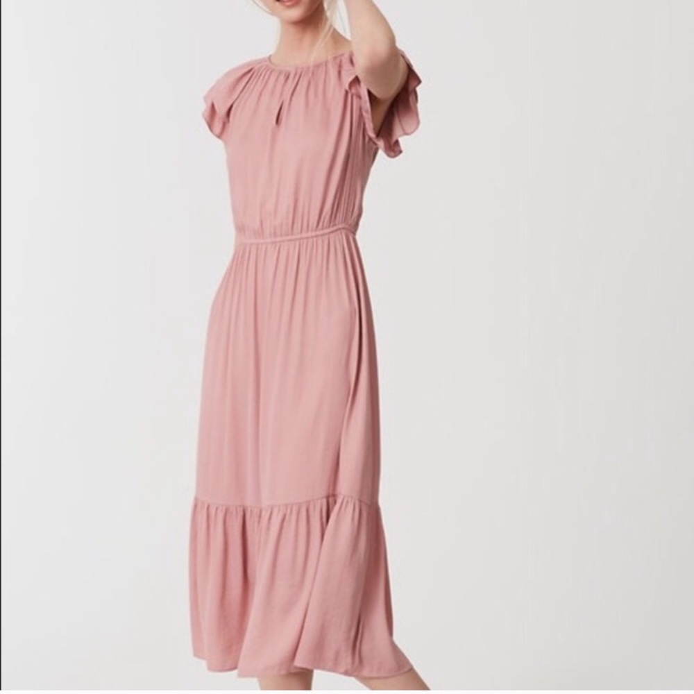 Loft Blush Midi Dress
